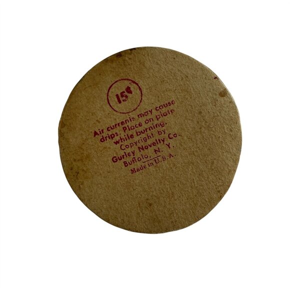 5 Christmas Novelty Candles Gurley Santa Claus Church Snowman Bell Vintage - Picture 3 of 12